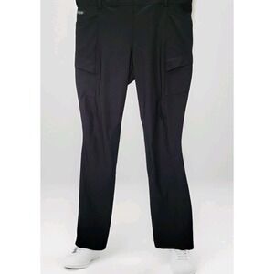 Irideon Womens 2XL Equestrian Riding Tights Knee Patch Breeches Black Made India